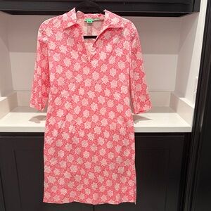 Tibi Pink and White Floral Dress. Size 4